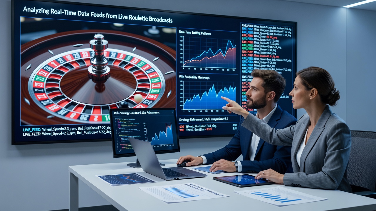 Mobile training application showing strategy adjustments derived from live roulette data feeds